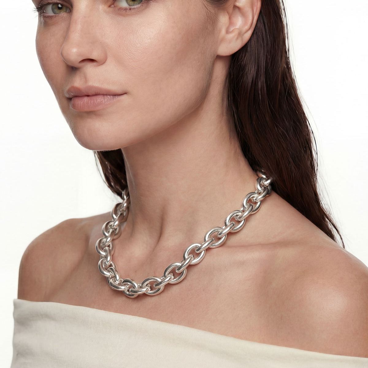 Mega Chunky Chain Necklace 14 mm | 925 silver | Mila Silver