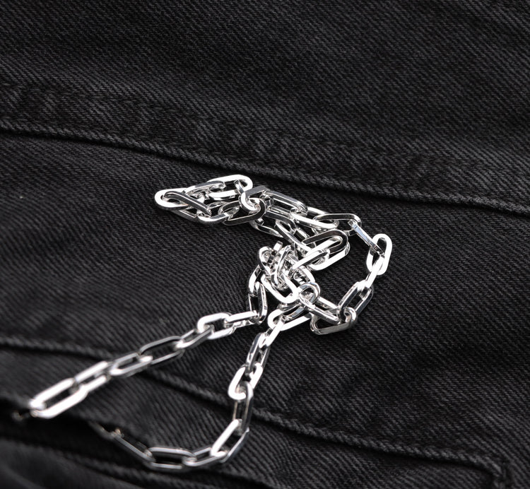 Mila Man Paperclip Halskette für Herren | 925er Silber