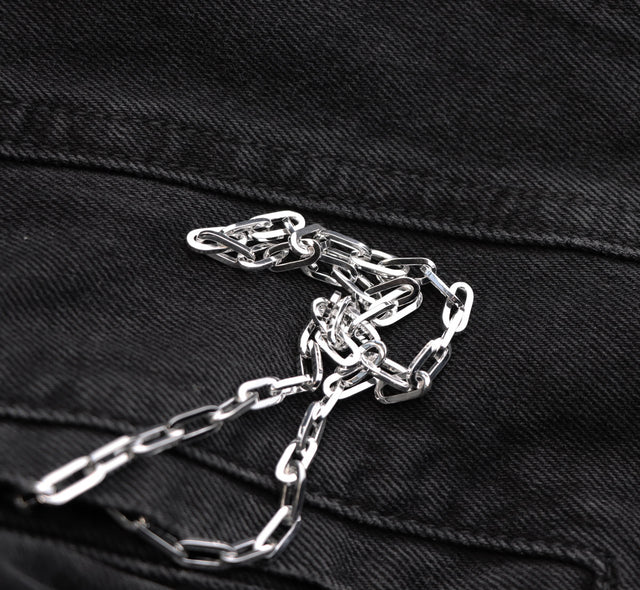 Mila Man Paperclip Kedja halsband, Herr | 925 silver