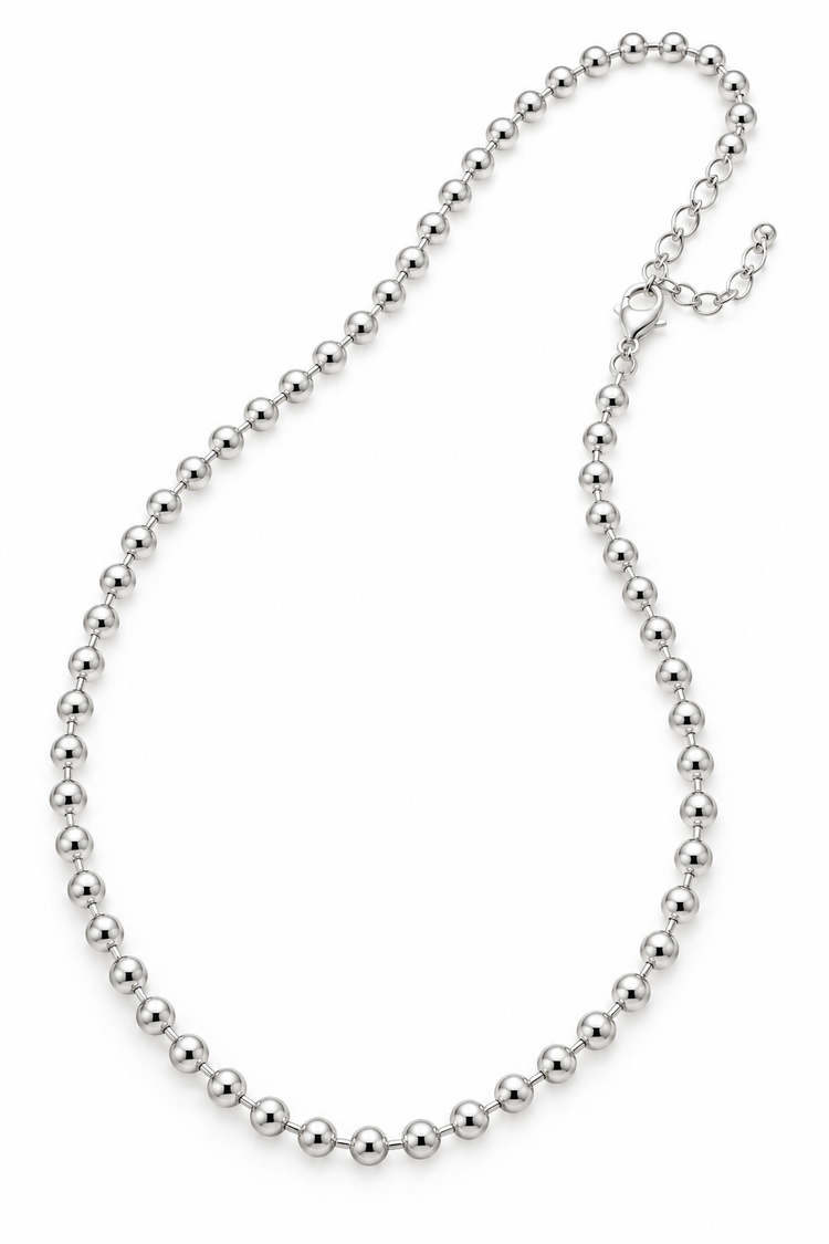Bubble Chain Necklace | Ball chain 5 mm | 925 silver