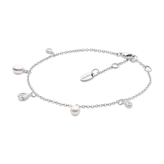 Kampanj! Pearl Crystal Charm Armband