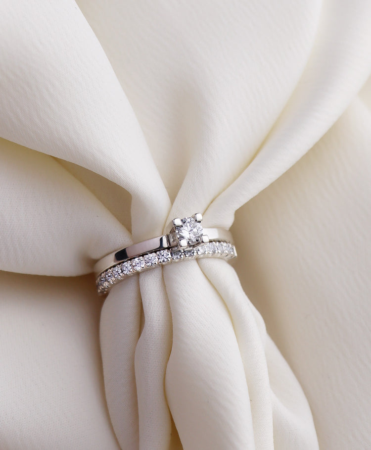 Sienna Alliance Ring Wedding/Engagement Ring | Diamond 0.32 ct
