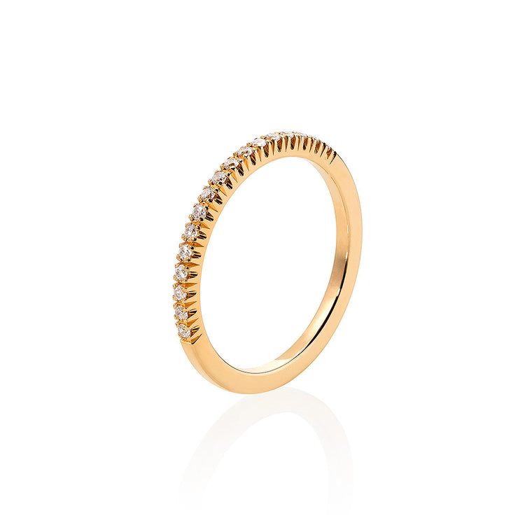 Sienna Alliansring, Diamantring Vigselring / Förlovningsring | 18k. guld