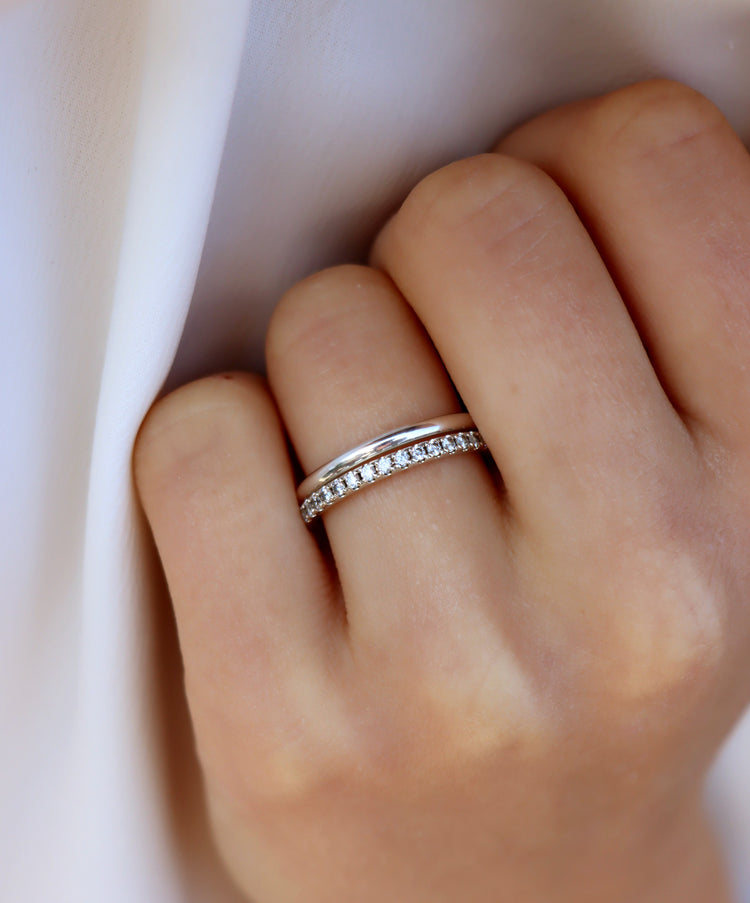 Förlovningsring Rund, blank | 925 silver