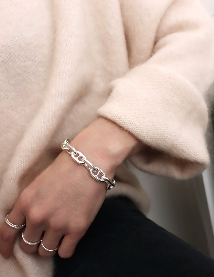 Anchor Chunky Chain Armband kedja | 925 silver