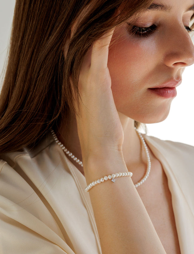 Pearl & Crystal Pärlarmband