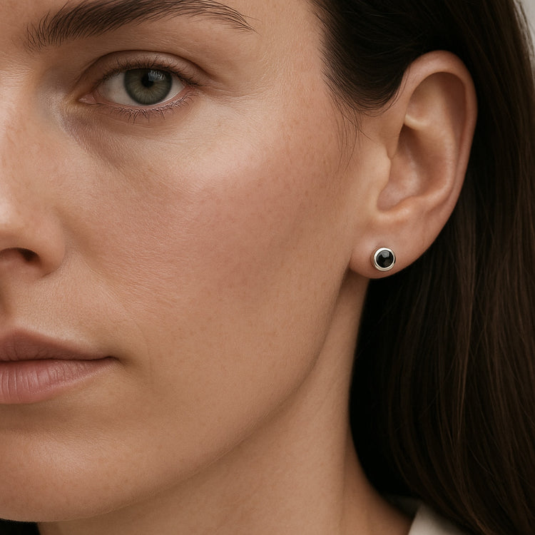 Minou Diamantohrringe, schwarze Diamanten