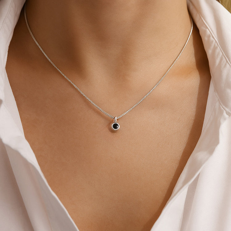 Minou Diamantkette, schwarzer Diamant 0,10 ct