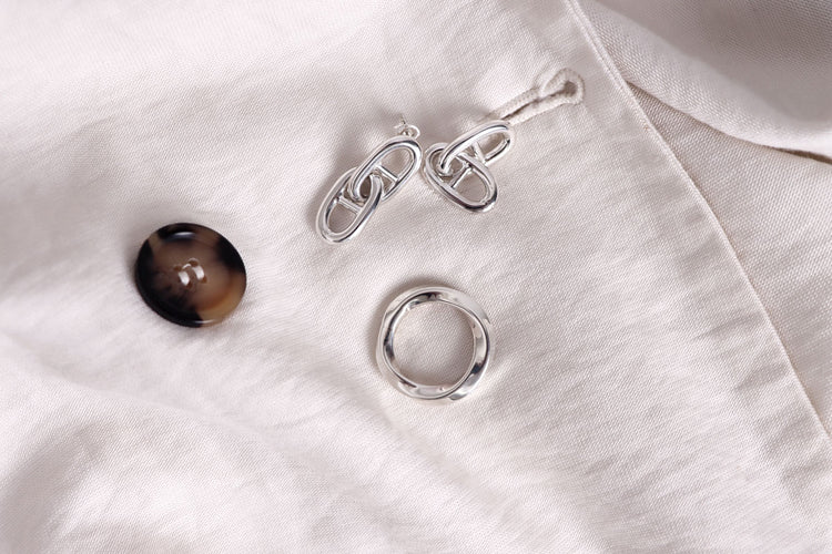 Chunky Anchor Chain Örhängen | 925 silver