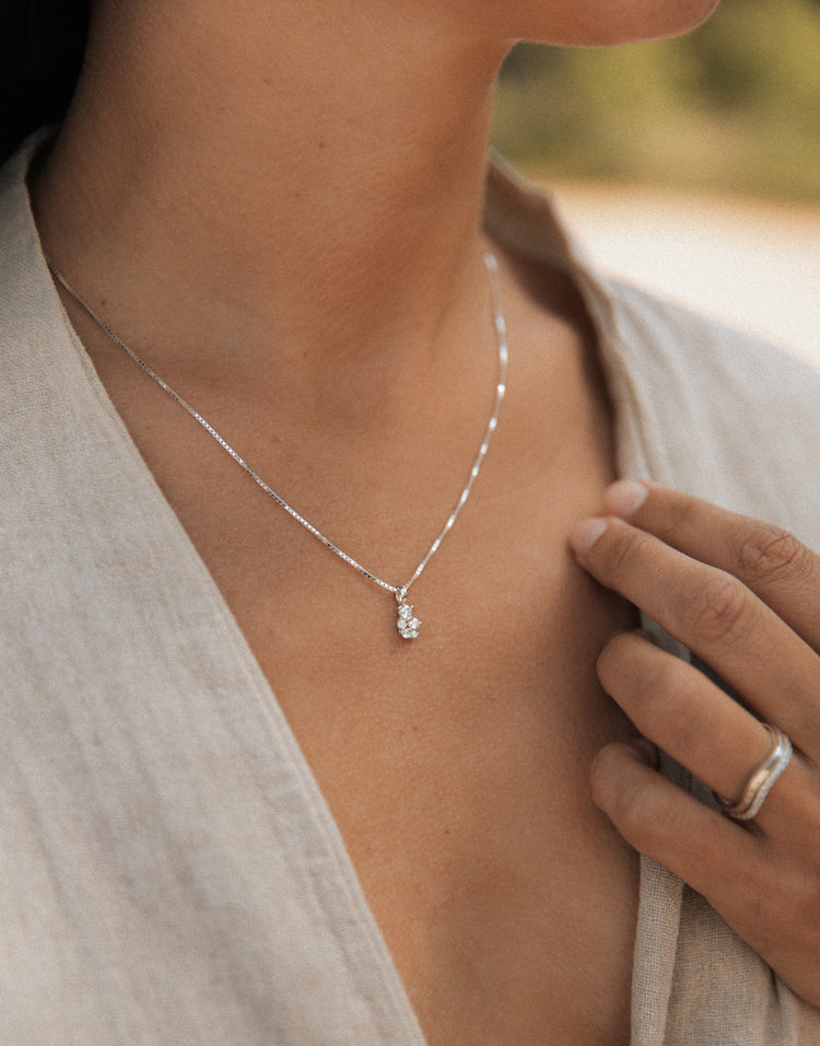 Celine Diamanthalsband | 925 silver