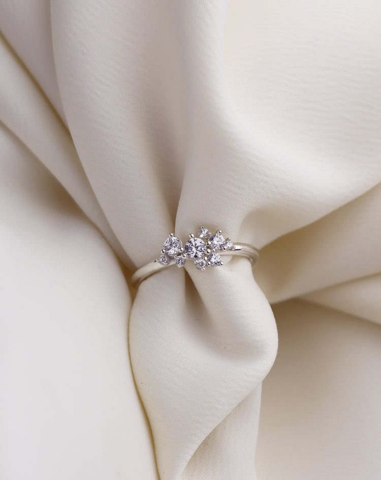 Celine Wedding / Engagement Ring, Diamonds Nest 0.36 ct