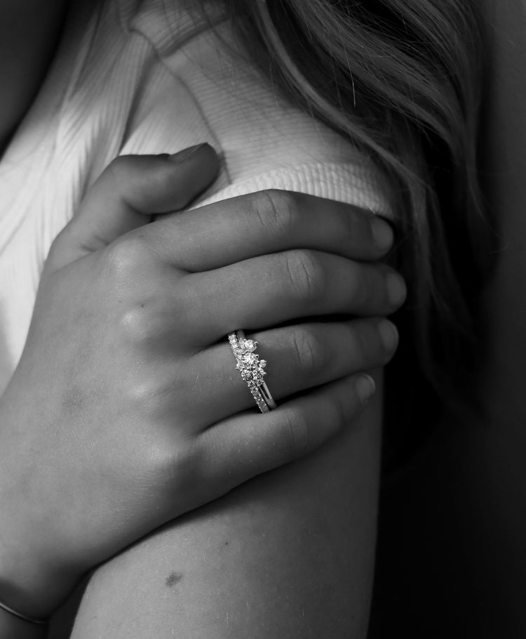 Celine Diamantring 0,36 ct, Vigselring / Förlovningsring | 18k. vitguld