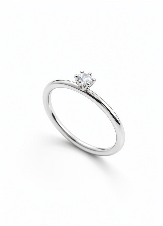 Julie Solitärring 0,10 ct Diamant | Trau- / Verlobungsring