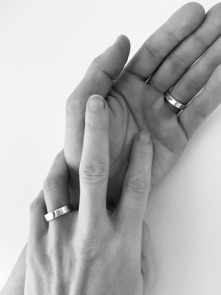 Förlovningsring silver, Plain 5 mm, Dam