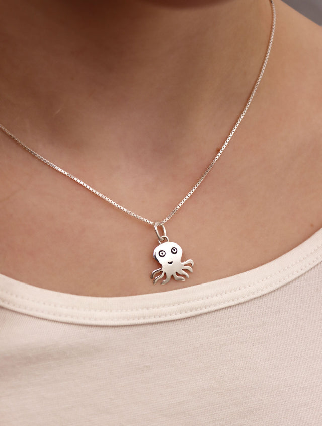 REA | Barnsmycke Octopus Berlock, silver