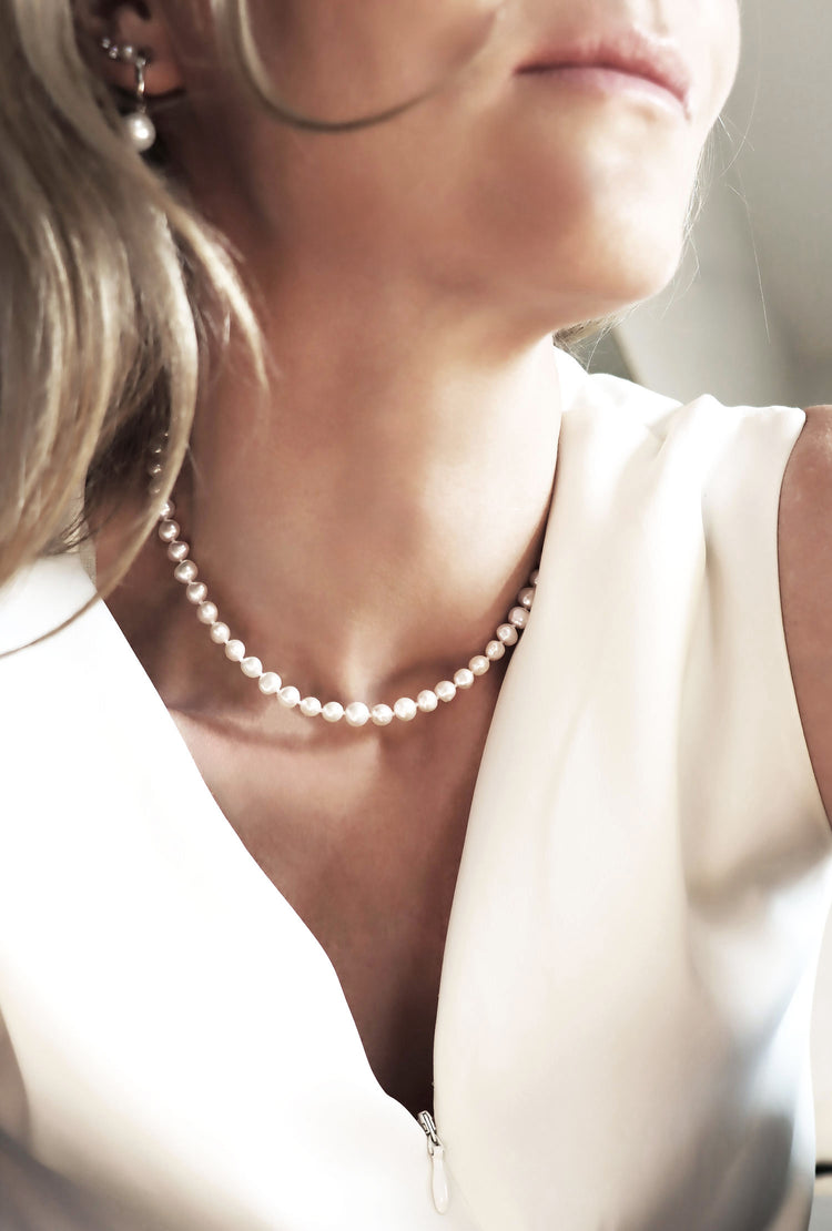 Pearl Choker Halsband, Barockpärlor, medium