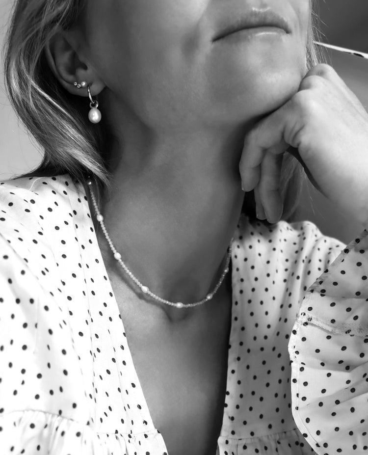 REA | Crystal Pearl Halsband