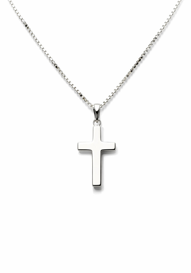 Halskette Plain Silberkreuz | 925 Silber