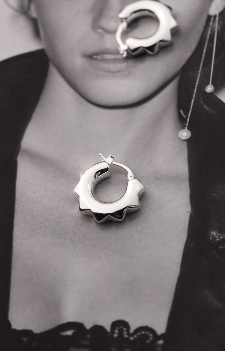 Peak Chunky Hoops | 925 Silber
