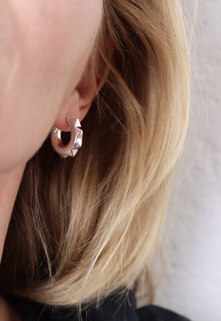Peak Chunky Hoops | 925 Silber