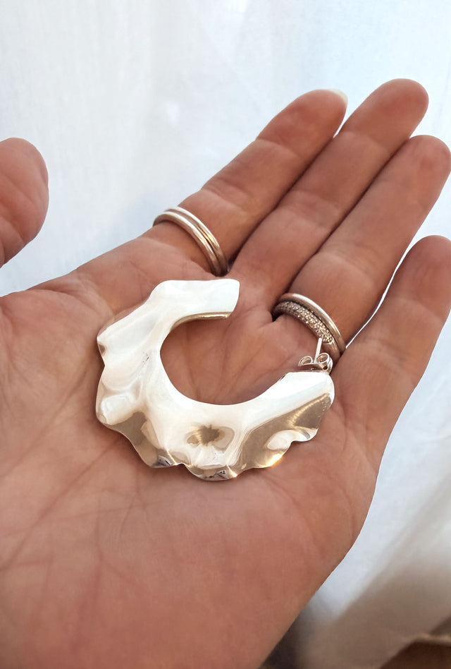 Sample Sale Wavy örhängen | 925 silver
