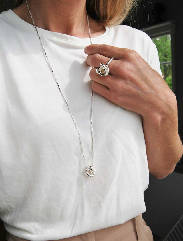 3 in One Fat Knot halsband | 925 silver