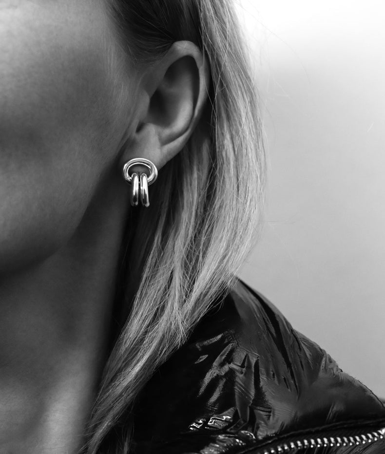 Chunky Chain Ohrringe, 12 mm | 925er Silber