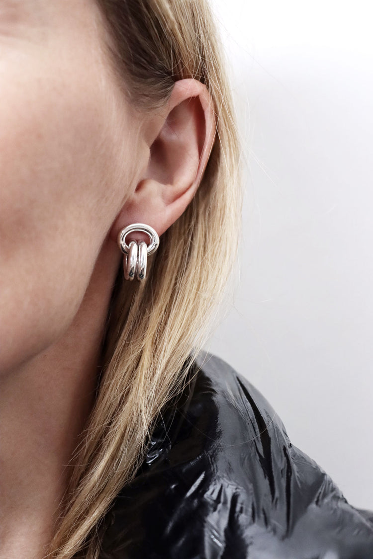 Chunky Chain Ohrringe, 12 mm | 925er Silber