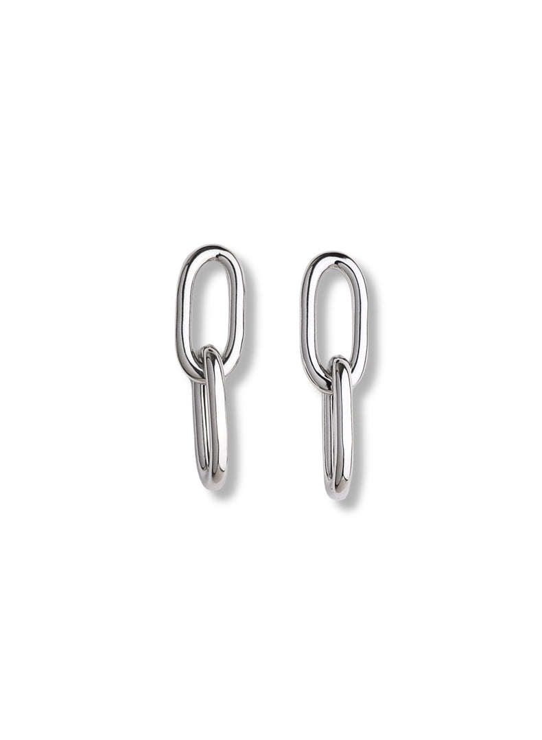 Chunky Paperclip Links, Ohrringe | 925er Silber