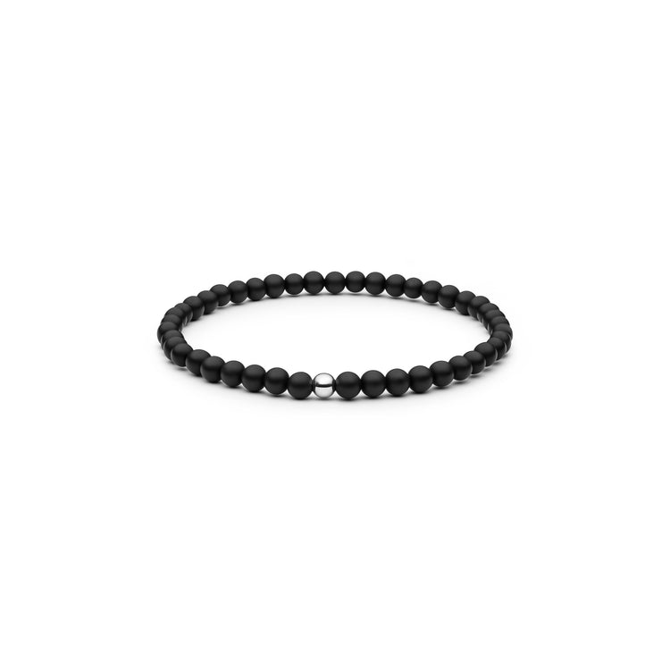 Mila Man Stenarmband, svart onyx