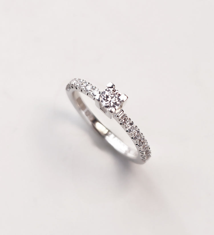 Monet + Line Ring-Set | Ehering & Verlobungsring