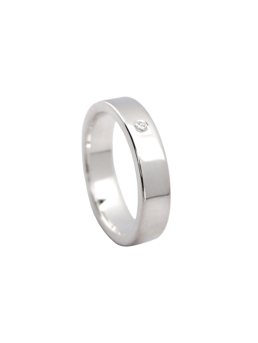 diamant silver FÖRLOVNINGSRING HERR Silver med diamant Beställ online – Mila Silver