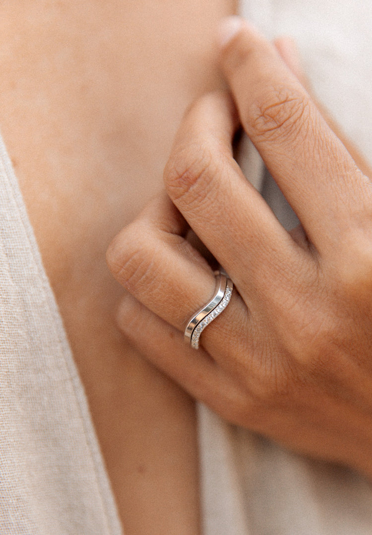 Line Silverring | 925 silver