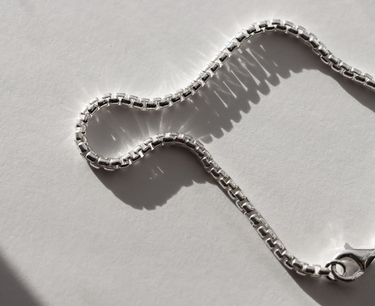 Mila Man Box Chain Armband | 925 silver