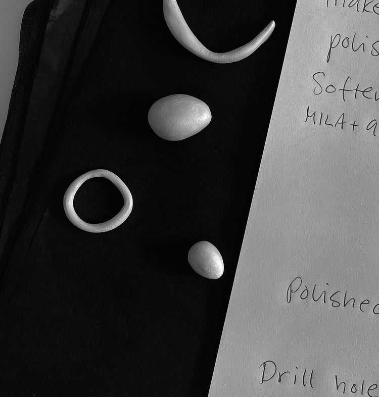 Silver Egg Pendant Small Necklace | 925 silver