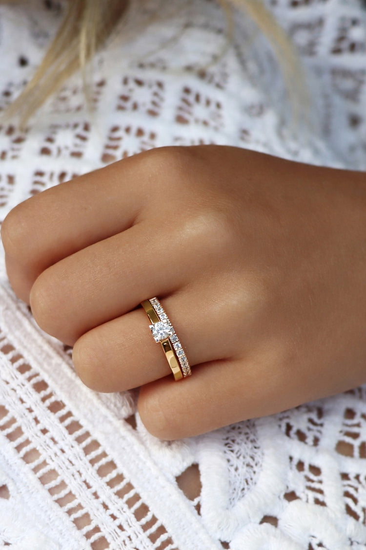 Monet 0.25 ct. diamond ring, Wedding / Engagement ring | 18k. gold