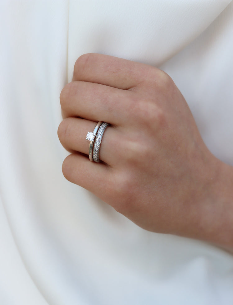 Axeline Diamantring 0.25 ct - 0.75 ct | Vigsel / Förlovningsring