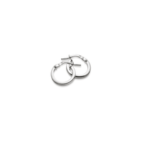 Plain Hoops, Rak profil, 12 mm | 925 silver