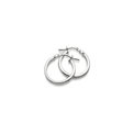 Silver hoops örhängen med ringar 18 mm, 925 silver.