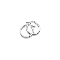Silver hoops örhängen med ringar 18 mm, 925 silver.