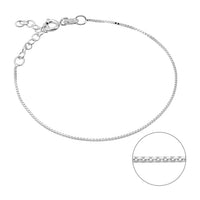 Ultra Thin Box kedja armband | 925 silver