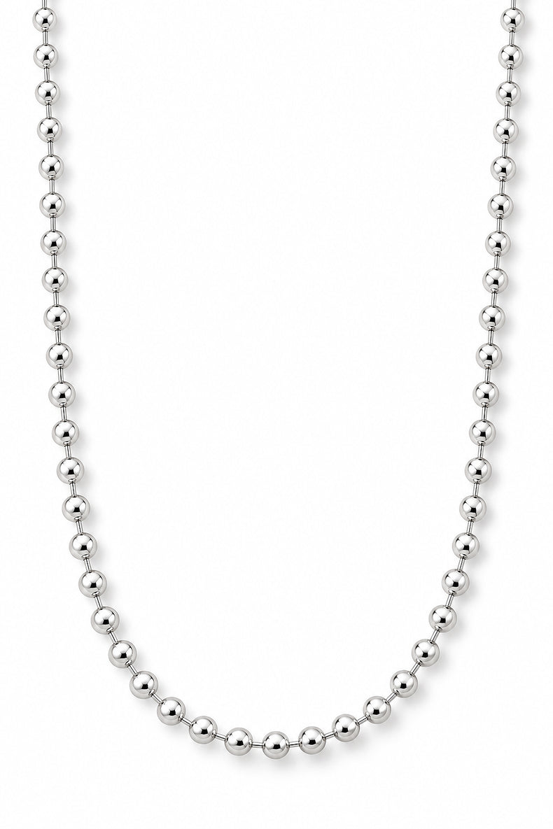 Bubble Chain halsband | Kulkedja 5 mm | 925 silver