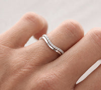 Line Verlobungsring Silber