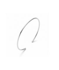 Plain Round Cuff Thin, armband | 925 silver
