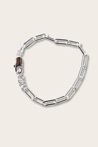 Paperclip Kedja Rund, armband silver