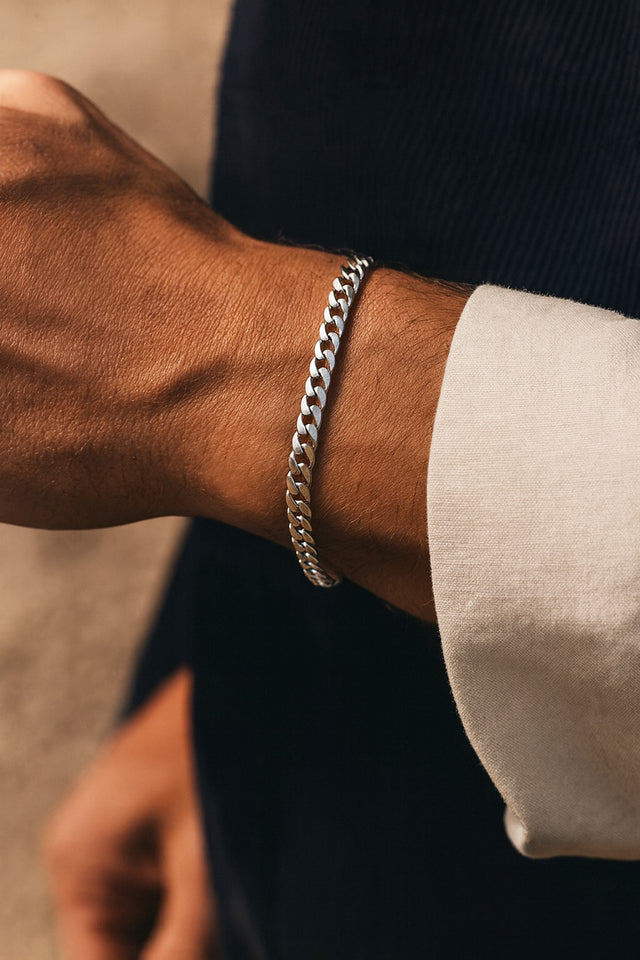Mila Man Armor bracelet silver, 5 mm