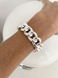 Mega chunky silverarmband med stor statement kedja i äkta silver. 