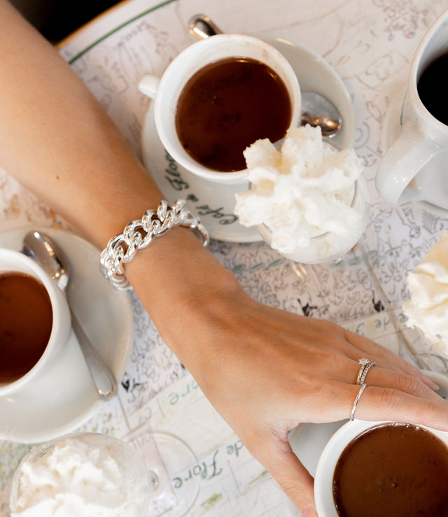 Mega Chunky Curb Chain Armband | 925 silver