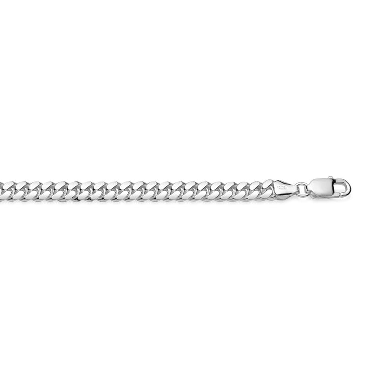 Mila Man Cuban, Armband Herr kedja silver, 7 mm