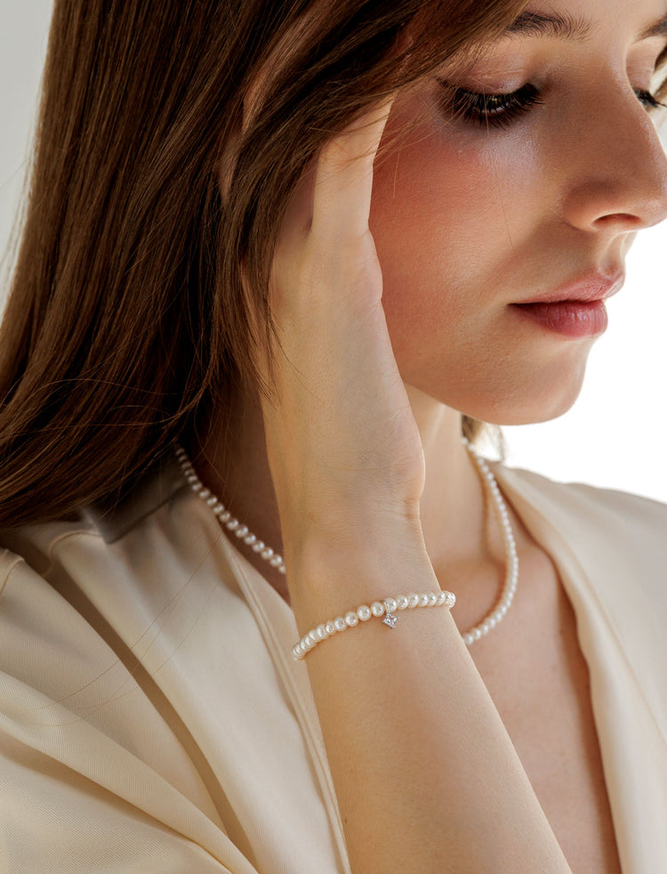 Pearl & Crystal Pärlarmband